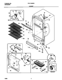 CABINET Diagram and Parts List for FFU17G9HW1  Frigidaire Freezer