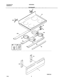 TOP / DRAWER Diagram and Parts List for MEF361BHDB  Uni Range