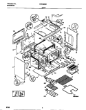 BODY Diagram and Parts List for FEF455WCBC  Frigidaire Range
