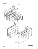 DOOR Diagram and Parts List for FED355ASE  Frigidaire Range