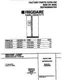 COVER Diagram and Parts List for FRS24WNGW0  Frigidaire Refrigerator