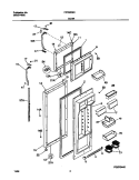 DOORS Diagram and Parts List for FRT22RGCBB  Frigidaire Refrigerator