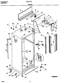 CABINET Diagram and Parts List for GRT21PRCD1  Gibson Refrigerator