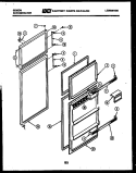 DOOR PARTS Diagram and Parts List for RD16F3WT3B  Gibson Refrigerator