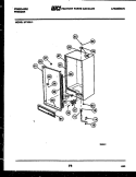 CABINET PARTS Diagram and Parts List for UF10NL1  Frigidaire Freezer