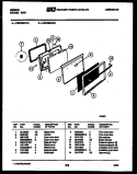 DOOR PARTS Diagram and Parts List for CGC3S5WXB  Gibson Range