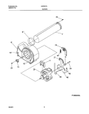 MOTOR, BLOWER Diagram and Parts List for SGR341AQ0  Westinghouse Dryer