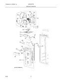 CABINET - FREEZER Diagram and Parts List for E42BS75EPS  Electrolux Refrigerator