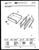 DRAWER PARTS Diagram and Parts List for 30-7989-00-02  Tappan Range
