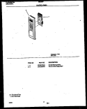 CONTROL PANEL Diagram and Parts List for MC850P11  Frigidaire Microwave