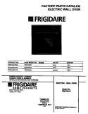 COVER Diagram and Parts List for FEB789CCTE  Frigidaire Wall Oven