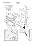 CABINET Diagram and Parts List for PLRU1778ES6  Frigidaire Refrigerator