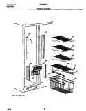 FREEZER SHELVES Diagram and Parts List for FRS24AGGB6  Frigidaire Refrigerator