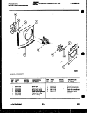 AIR HANDLING PARTS Diagram and Parts List for AH08MS5F1  Frigidaire Air Conditioner