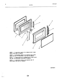 DOOR Diagram and Parts List for 56-2272-10/01  Frigidaire Microwave