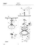MOTOR & PUMP Diagram and Parts List for FDB751SCC0  Frigidaire Dishwasher