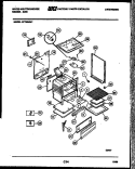 BODY PARTS Diagram and Parts List for PGF201HXD4  Frigidaire Range
