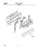 BACKGUARD Diagram and Parts List for FEF363SGWA  Frigidaire Range
