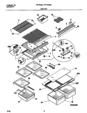 SHELVES Diagram and Parts List for FRT18IQGJD0  Frigidaire Refrigerator