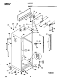 Part Location Diagram of 218605102 Frigidaire BASE-CABINET