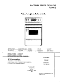 COVER Diagram and Parts List for FEF387WJCA  Frigidaire Range