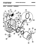 CABINET, DRUM Diagram and Parts List for WDE546RBD1  Frigidaire Dryer