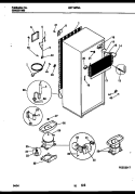 SYSTEM AND AUTOMATIC DEFROST PARTS Diagram and Parts List for KRT19PNAW0  Kelvinator Refrigerator