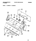 CONSOLE & CONTROLS Diagram and Parts List for LA650AXW3  Frigidaire Washer