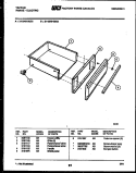 DRAWER PARTS Diagram and Parts List for 31-3347-00-02  Tappan Range