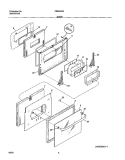 DOOR Diagram and Parts List for FEB24S5ABB  Frigidaire Wall Oven