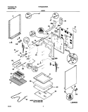 BODY Diagram and Parts List for FEF362BXAWA  Frigidaire Range