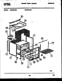 BODY PARTS Diagram and Parts List for CG240SP2W2  Frigidaire Range