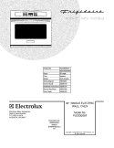 COVER Diagram and Parts List for PLEB30S9FCF  Frigidaire Wall Oven