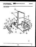 POWER DRY AND MOTOR PARTS Diagram and Parts List for SU770NXR1  Frigidaire Dishwasher