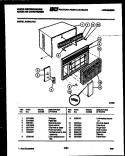 CABINET PARTS Diagram and Parts List for AC053L7A2  Frigidaire Air Conditioner