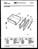 DRAWER PARTS Diagram and Parts List for CEC1M2WXC  Gibson Range