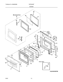 DOORS Diagram and Parts List for GLEB30M9FQB  Frigidaire Microwave Oven Combo