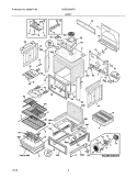 BODY Diagram and Parts List for CGES3065KF3  Frigidaire Wall Oven