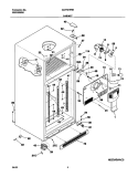 CABINET Diagram and Parts List for GLRT215RBW0  Frigidaire Refrigerator