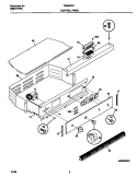 CONTROL PANEL Diagram and Parts List for FEB500CFB4  Frigidaire Wall Oven