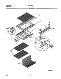 SHELVES Diagram and Parts List for MRT13BSCW5  Frigidaire Refrigerator