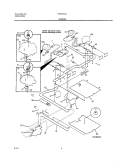 BURNER Diagram and Parts List for FGF375CHSB  Frigidaire Range