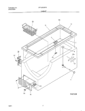 CABINET Diagram and Parts List for WFC25M4HW2  Westinghouse Freezer