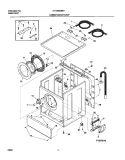 CABINET / DOOR / TOP Diagram and Parts List for 41739022891  Frigidaire Washer