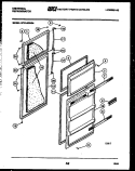 DOOR PARTS Diagram and Parts List for GTN140WG4-45  Tappan Refrigerator
