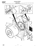 CABINET / DRUM Diagram and Parts List for FDE546LBS2  Frigidaire Dryer