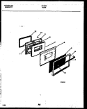 DOOR PARTS Diagram and Parts List for 30-2239-00-09  Tappan Range