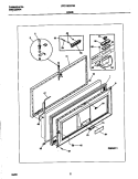 DOOR Diagram and Parts List for FFC13D7HW0  Frigidaire Freezer