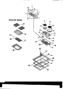 COOKTOP FRAME & SURFACE UNIT Diagram and Parts List for KS970GKD1  Frigidaire Range