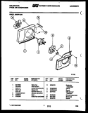 AIR HANDLING PARTS Diagram and Parts List for M205F1QA1  Kelvinator Air Conditioner